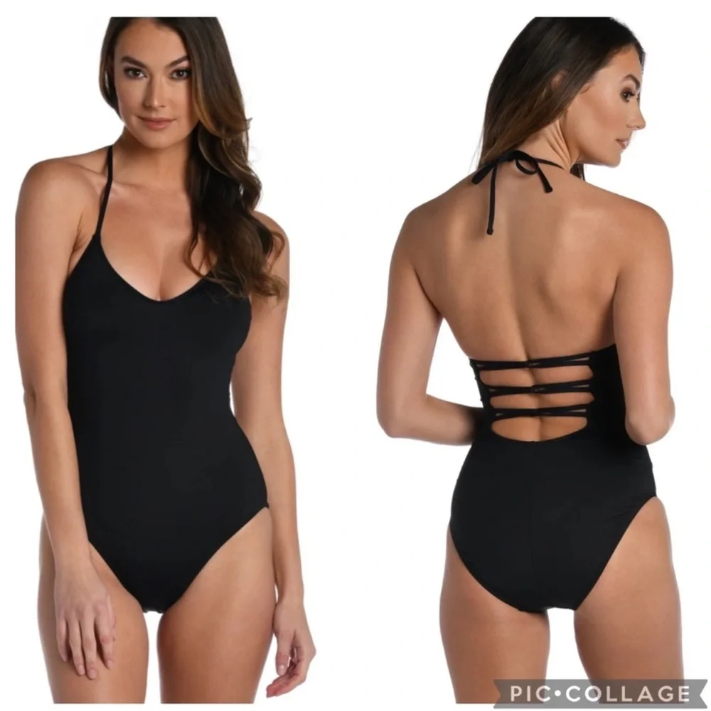 LA BLANCA Island Goddess Underwire Scoop Front Lingerie One Piece, 12